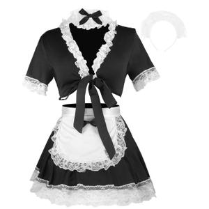 Maid Outfit Women's Exotic Costumes Perfect for Cosplay and Halloween Party Dress,small-medium