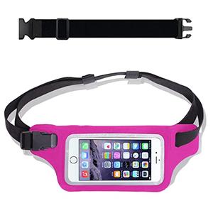 Ultimate Pink Waterproof Running Swimming Belt: Phone & Essentials Holder for Gym, Beach, Kayaking, Ski! Fits iPhone, Samsung - Touchscreen, IPX8 Rated Dry Waist Pouch - Adventure-Ready Performance!