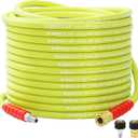 M MINGLE Pressure Washer Hose 50 FT x 3/8" - Replacement Power Wash Hose for Hot and Cold Water - High Pressure Hose with M22 14mm to 3/8 Inch Quick Connect Fittings - 4000PSI