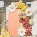 FUHSY Wedding Arch Cover Peach Arch Stand Cover 2.6x6FT Arch Covers Stretchy Backdrop Fabric Spandex Fitted Arches Backdrop Cover Chiara Arched Covers for Baby Shower Balloon Party Decor