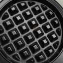 Proctor Silex Double Mini Waffle Maker Machine with 4” Round Non-stick Grids, Makes 2 Personalized Individual Breakfast Keto Chaffles and Hashbrowns, Compact, Black (26102)