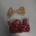 CCINEE 96Pcs Artificial Green Pine Needles Branches Red Berry Picks for Crafts, Greenery Stems Mini Holly Berries Pine Picks Twigs for Christmas Tree Garland Wreath Embellishing Holiday Decorations