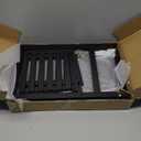 Laiensia 5 Tier Bamboo Plant Stand Rack 6 Potted Multiple Flower Pot Holder Shelf, Indoor&Outdoor Planter Display Shelves for Patio Garden, Living Room, Corner Balcony and Bedroom,Black