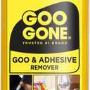 Goo Gone Adhesive Remover - 8 Ounce - Surface Safe Adhesive Remover Safely Removes Stickers Labels Decals Residue Tape Chewing Gum Grease Tar (Pack of 2)