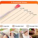 4 x 36 PCS Premium Steel Needles Set, Big Eye Steel Sewing Needles Kit for Hand Sewing, Threader & Needle Repair Kit Stainless Steel Needle for Crafts, Repair, Quilting | Beginner-Friendly (1Set)