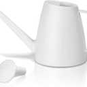 Watering Can - for Indoor and Outdoor House Plant Garden - with Long Spout - 1/2 Gallon - White