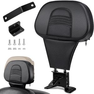 PBYMT Driver Rider Backrest, Adjustable Rider Driver Backrest Fit for Harley Davidson Touring Street Glide Road Glide Road King Electra Glide 1988-2024