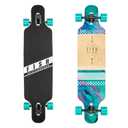 FISH SKATEBOARDS 41-Inch Downhill Longboard Skateboard Through Deck 8 Ply Canadian Maple, Complete Cruiser, Free-Style