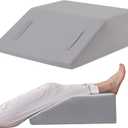 Ruqmuis Leg Elevation Pillow for After Surgery, 8inch Foam Leg Elevating Pillow for Swelling and Blood Circulation, Leg Wedge Pillow for Sleeping, Knee Pillow for Knee Hip Ankle Pain Relief, Velvet