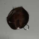 Flufymooz 100% Real Human Hair Toppers for Women, 10 Inch Clip in Human Hair Topper for Thinning Hair, 3603D Cover Clip in Bangs Natural Hairpiece With 4.5'' x 3'' Silk Base-Medium Brown