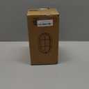 WISBEAM LED Bulkhead Light, Outdoor LED Wall Light for House, Dimmable, 6W Replace 60W, 450 Lumen 3000K Daylight White 80CRI, Waterproof, ETL Rated (1 Pack, Black)