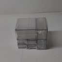 Desk Organizer with 7 Drawers, FODIENS 7 Packs Acrylic Stackable Desktop Storage Drawers Makeup Organizer, Clear Craft Storage Box Cabinets for Office Vanity Countertop Bathroom Bedroom