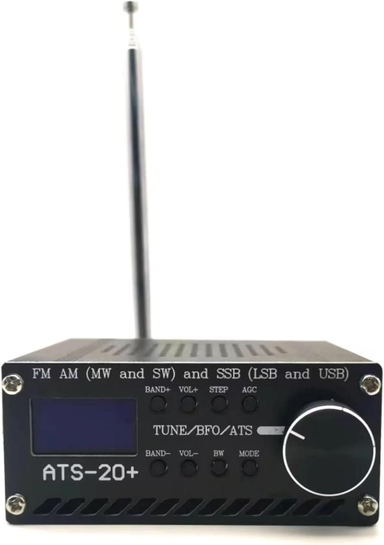 SI4732 ATS-20+Full Frequency Radio Receiver FM AM (MW&SW) SSB High Sensitivity Portable Small World Band Digital Receiver, for Outdoor Camping,Home