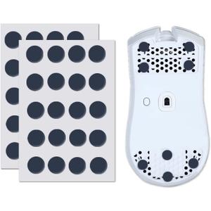 X-Raypad Obsidian Air/Pro Air Speed Mouse Skates, U-PE Universal Dot Mouse Skates Offers Excelent Wear Resistance, Speed & Control Abrasion Resistance Less Noise