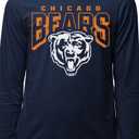 Junk Food Clothing x NFL - Chicago Bears - Bold Logo - Unisex Adult Long Sleeve Fan T-Shirt for Men and Women - Size 3X-Large