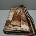 Modern Abstract Medium Pile Area Rug Brown , Size: 96×38 