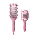 Curl Defining Brush,2024 Curly Hair Brush,Vented Hair Brush for Detangling, Shaping and Defining Curls For Women and Men Less Pulling (2Pcs Pink)