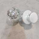 4Pcs Mini Disco Mushroom Hanging Ornaments Mirror Ball Decorations for Christmas Tree Party, Wedding Christmas Home New Year Unique Decor