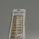 10 x Gloss Nail Strips|Uv Free|22 Pcs,Gel Nail Stickers|Long Lasting Two Weeks and Easy to Apply&Remove|Golden Spot