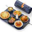 Food Warming Mat 24X16 Inch, 3-Level Temp Warming Pads for Food, Silicone Heating Pad for Food Warming, Portable Food Warmer Mat for Home, Buffet Servers and Warmers, Parties & Thanksgiving