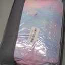 Wajade Faux Fur Plush Rainbow Comforter Set Fluffy Fuzzy Shaggy Bedding Set - 3PC Full Size Microfiber Soft Warm Quilt Set