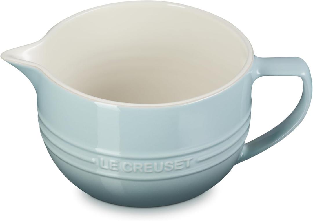 Le Creuset Stoneware Signature Batter Bowl, 3.2qt., Sea Salt