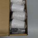 TURSTIN 8 Pieces Furniture Legs 3 Inches Round Solid Wood Furniture Feet with M8 TNuts Couch Legs Sofa Leg Replacement Leg for Armchair, Cabinet, Chair, Dresser or Home DIY Projects, White