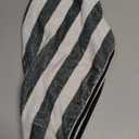 famliihw Black and White Stripe Hair Towel Wrap Microfiber Fast Drying Hair Turban with Buttons for Women Men Drying Curly, Long & Thick Hair