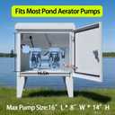 Steel Outdoor Cabinet Pump Enclosure House with Fan for Pond Aerator