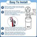 Wadoy RCO410 3 in 1 Compressor Hard Start Capacitor Kit for Refrigerators & Freezers 1/4-1/3 H.P. 115VAC