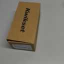 Kwikset Pismo Interior Privacy Door Knob with Lock, Door Handle For Bathroom and Bedroom, Matte Black Keyless Turn Lock Doorknob, with Microban Protection (1 Pack)