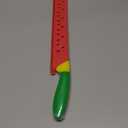 Watermelon Knife with Sleeve, Fruit Cutter with Handle Serrated Watermelon Knife - Stainless Steel Blade - Multifunctional Fruit Slicer Kitchen Cutting Tool for Cheese Apple Vegetable