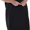 Turquaz Lightweight Knee Length Waffle Robes For Women Spa Bath Waffle (Black)