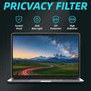 Magnetic 14 Inch Laptop Privacy Screen Filter 16:10 Removable Anti Glare Blue Light Anti-Peeping Screen Protector Laptop Privacy Shield Compatible with Chromebook HP Lenovo Thinkpad Dell Asus Samsung