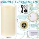 Baquler Easter Flameless Candles Egg Projector Lights Easter Basket Stuffers Spring Home Table Decor Egg LED Candle Night Light with Remote and Timer Battery Operated Gifts for Holiday Indoor Decor