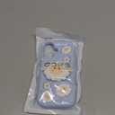 Kawaii 3D Sheep Phone Case for iPhone 16 (with Retractable Phone Stand & Grip) Cute Girly Cartoon Soft Silicone Phone Cover for Girls, Kids, Teens, and Women, Blue