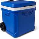 Igloo Cooler with Wheels, Profile II 28 Qt Hard Sided Ice Chest - Portable Insulated Container with Leak-Proof Design for Outdoor Use