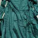 Virmoku Girls Christmas Dress Velvet Fall Winter Ruffled Crew Neck Long Sleeve A-line Party Outfits Dresses 140