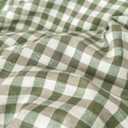 LifeTB Twin XL Comforter Set Green Gingham Comforter for Men Boys Geometric Plaid Comforter Set Grid Checkered Pattern Comforter with 2 Pillowcases Fluffy Soft Plaid Gingham Bedding Set Twin XL