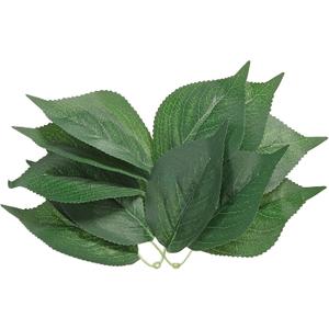 PATIKIL 3.15x 11.02 Artificial Silk Hydrangea Leaf, 40 Pcs Artificial Green Fake Leaves