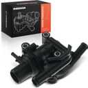 A-Premium Thermostat Housing Assembly Compatible with Ford Focus 2000-2004 Escape Mazda Tribute 2001-2004 L4 2.0L