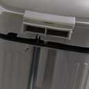 Dog Poop Trash Can Outside, 5L/1.3 Gal Pet Poop Bucket with Lid, Foot Pedal, Dog Waste Container with 40 Bags, Lid Soft Close for Pet, White