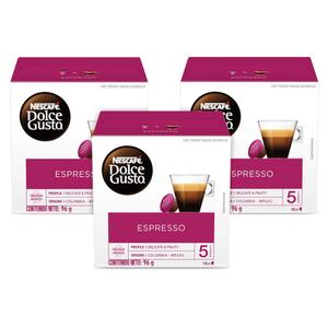 NESCAF Dolce Gusto Coffee Capsules Espresso 48 Single Serve Pods, (Makes 48 Cups) 48 Count