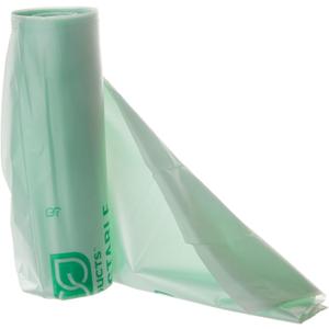 Eco-Products Compostable 30 Gallon Garbage Bags, Case of 125 Trash Bags, 5 Rolls, Plant Based PBAT & PLA, 30"x39", 1.2mil, Translucent Green, Renewable Resources, ASTM Compliant, BPI-Certified