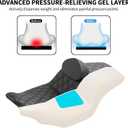 HI-LINE Gel Touring Seat for Harley Touring 2008-2023