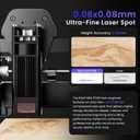 LONGER Ray5 Laser Engraver, 5500mW Portable Laser Engraver & Cutter, 12000mm/min High-Speed, for Wood, Acrylic, Glass & Leather, Ideal for Small Business & DIY, 130x130mm Working Area