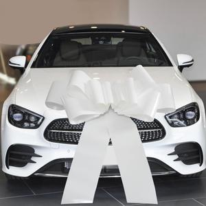 Giant Bow for Car,Big White Car Bow,30 inch Giant Gift Wrapping Bow for Gift Decoration for Christmas,New House,Car,Party,Festival. (White)