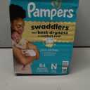 Pampers Swaddlers Diapers, Size 0 (up to 10 lbs), 84 Count, Absorbent, Keeps Baby Dry and Comfortable, Skin Safe Disposable Baby Diaper (Newborn)