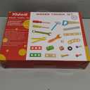 KIDWILL Tool Kit for Kids, 36-Piece Wooden Toddler Tools Set Includes Tool Box, Montessori Educational Stem Construction Toys for 2 3 4 5 6 Year Old Boys Girls, Best Birthday Gift for Kids