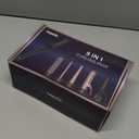 Lopeie 5 in 1 Curling Iron with Thermal Brush and 4 Interchangeable Ceramic Barrels(1/2 to 1 1/2 inch), Curling Wand Set with Flat Iron, Fast Heating, Dual Voltage Hair Curler, Gifts for Women (Rose Gold)